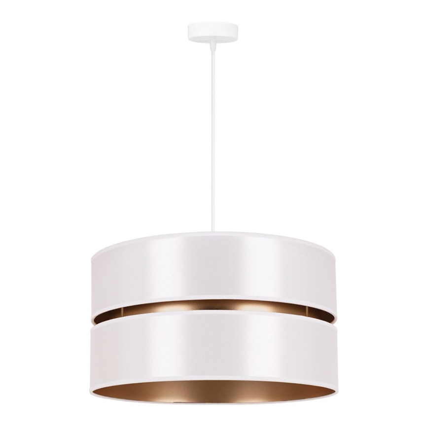 Duolla - Chandelier on a string DUO 1xE27/15W/230V d. 40 cm white/gold