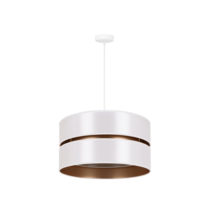 Duolla - Chandelier on a string DUO 1xE27/15W/230V d. 40 cm white/gold