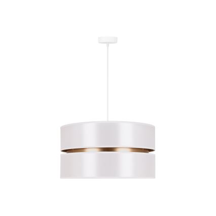 Duolla - Chandelier on a string DUO 1xE27/15W/230V d. 40 cm white/gold