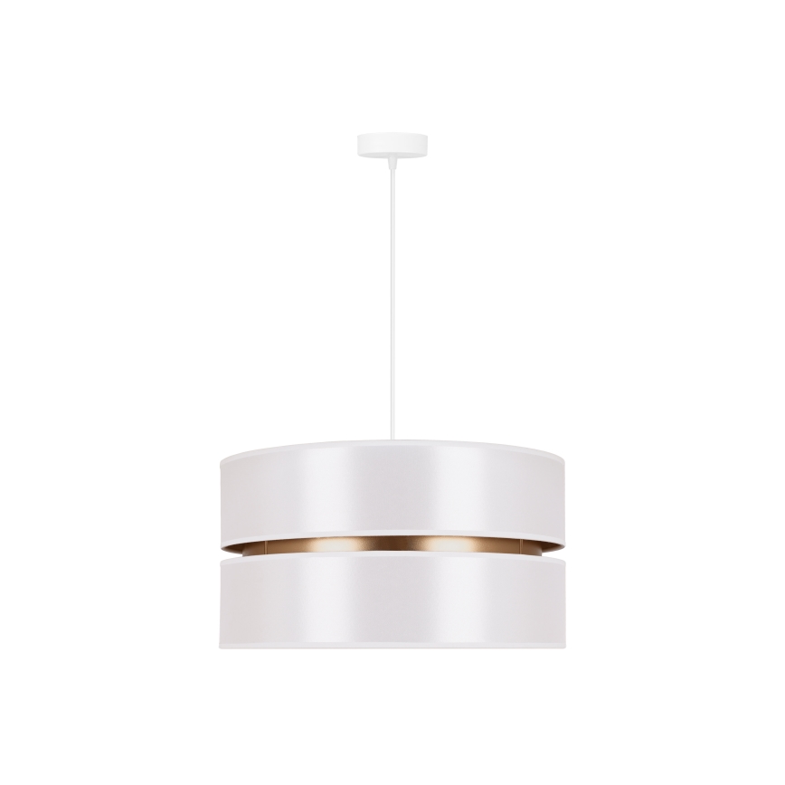 Duolla - Chandelier on a string DUO 1xE27/15W/230V d. 40 cm white/gold