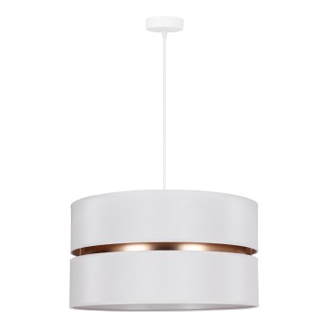 Duolla - Chandelier on a string DUO 1xE27/15W/230V d. 40 cm white/gold