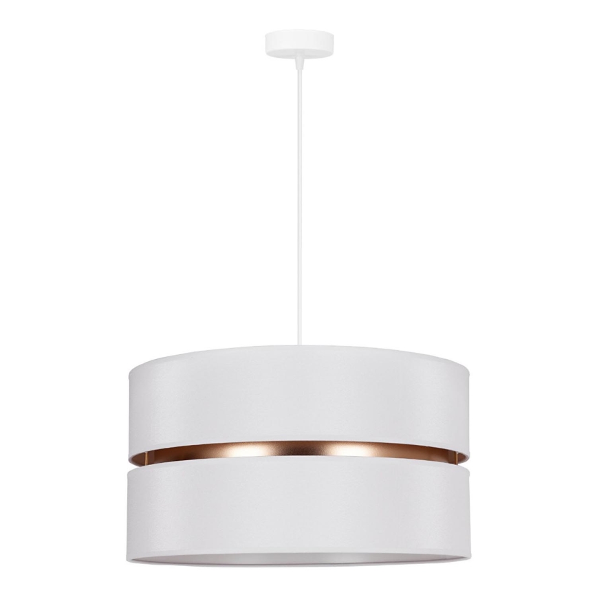 Duolla - Chandelier on a string DUO 1xE27/15W/230V d. 40 cm white/gold