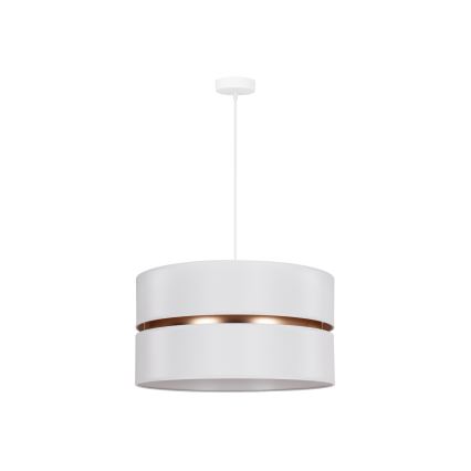 Duolla - Chandelier on a string DUO 1xE27/15W/230V d. 40 cm white/gold