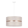 Duolla - Chandelier on a string DUO 1xE27/15W/230V d. 40 cm white/gold