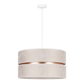 Duolla - Chandelier on a string DUO 1xE27/15W/230V d. 40 cm white/gold