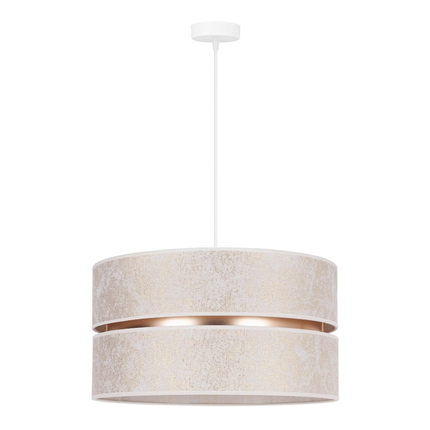 Duolla - Chandelier on a string DUO 1xE27/15W/230V d. 40 cm white/gold