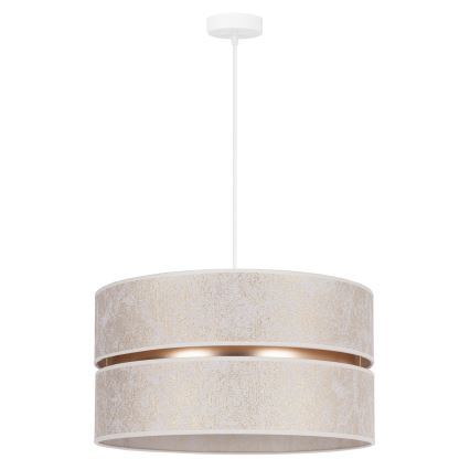 Duolla - Chandelier on a string DUO 1xE27/15W/230V d. 40 cm white/gold