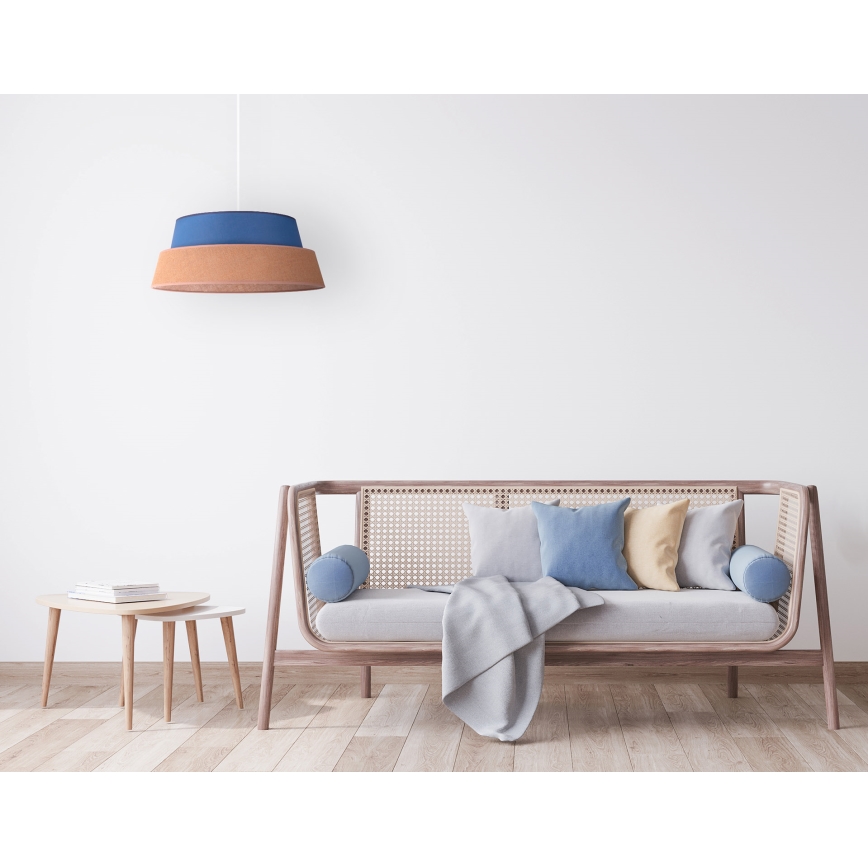 Duolla - Chandelier on a string GALAXY 1xE27/40W/230V d. 50 cm blue