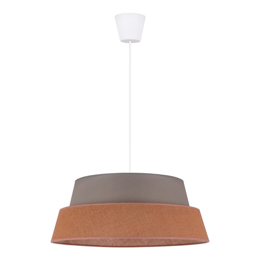 Duolla - Chandelier on a string GALAXY 1xE27/40W/230V d. 50 cm grey/brown