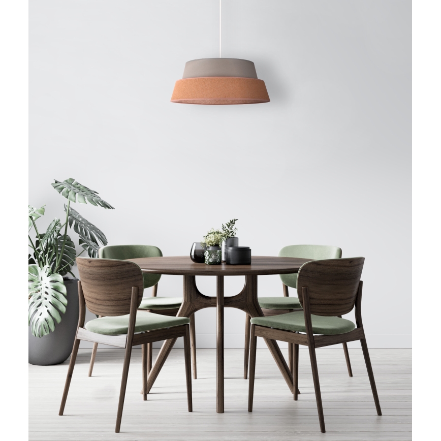 Duolla - Chandelier on a string GALAXY 1xE27/40W/230V d. 50 cm grey/brown