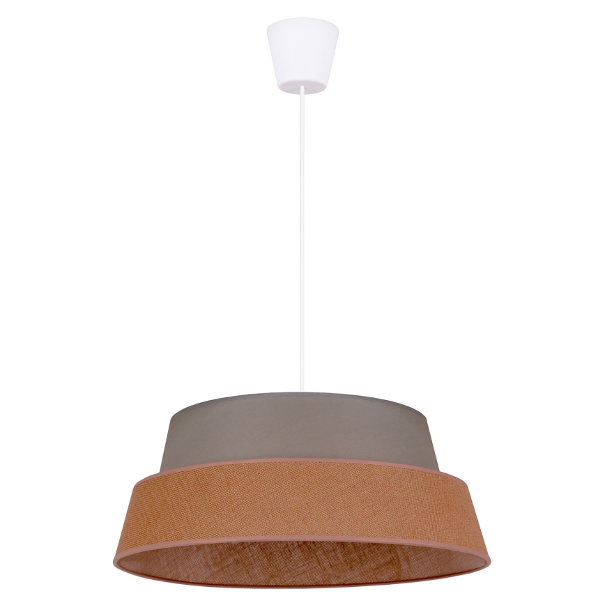 Duolla - Chandelier on a string GALAXY 1xE27/40W/230V d. 50 cm grey/brown