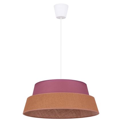 Duolla - Chandelier on a string GALAXY 1xE27/40W/230V d. 50 cm pink