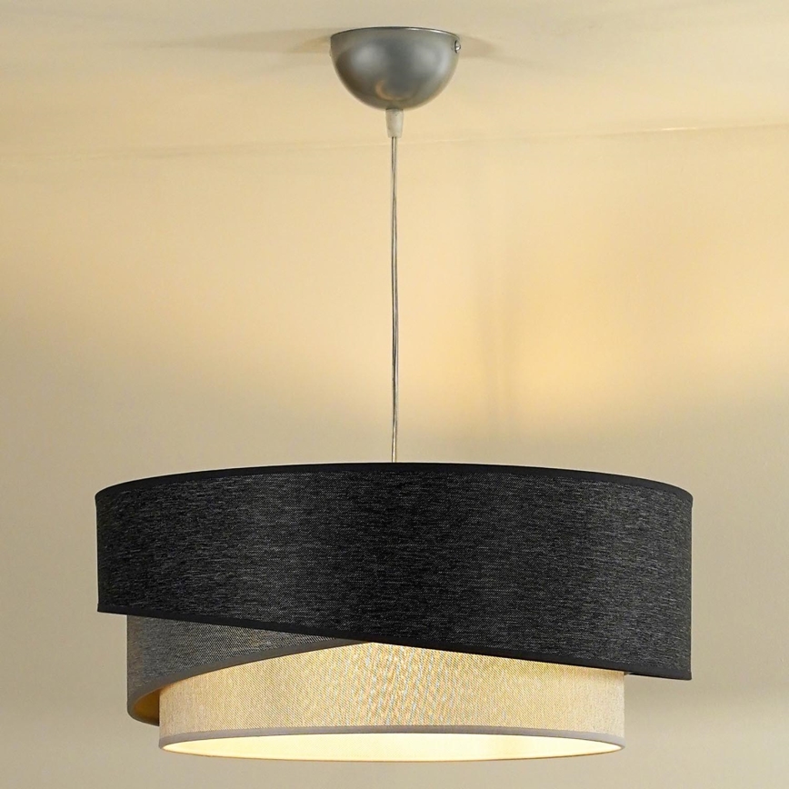 Duolla - Chandelier on a string KOBO 1xE27/15W/230V d. 45 cm anthracite/grey/white