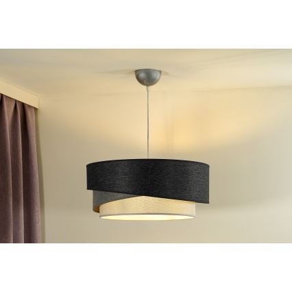 Duolla - Chandelier on a string KOBO 1xE27/15W/230V d. 45 cm anthracite/grey/white