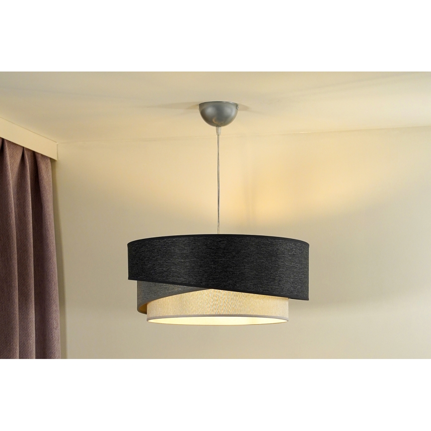 Duolla - Chandelier on a string KOBO 1xE27/15W/230V d. 45 cm anthracite/grey/white