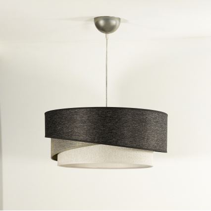 Duolla - Chandelier on a string KOBO 1xE27/15W/230V d. 45 cm anthracite/grey/white