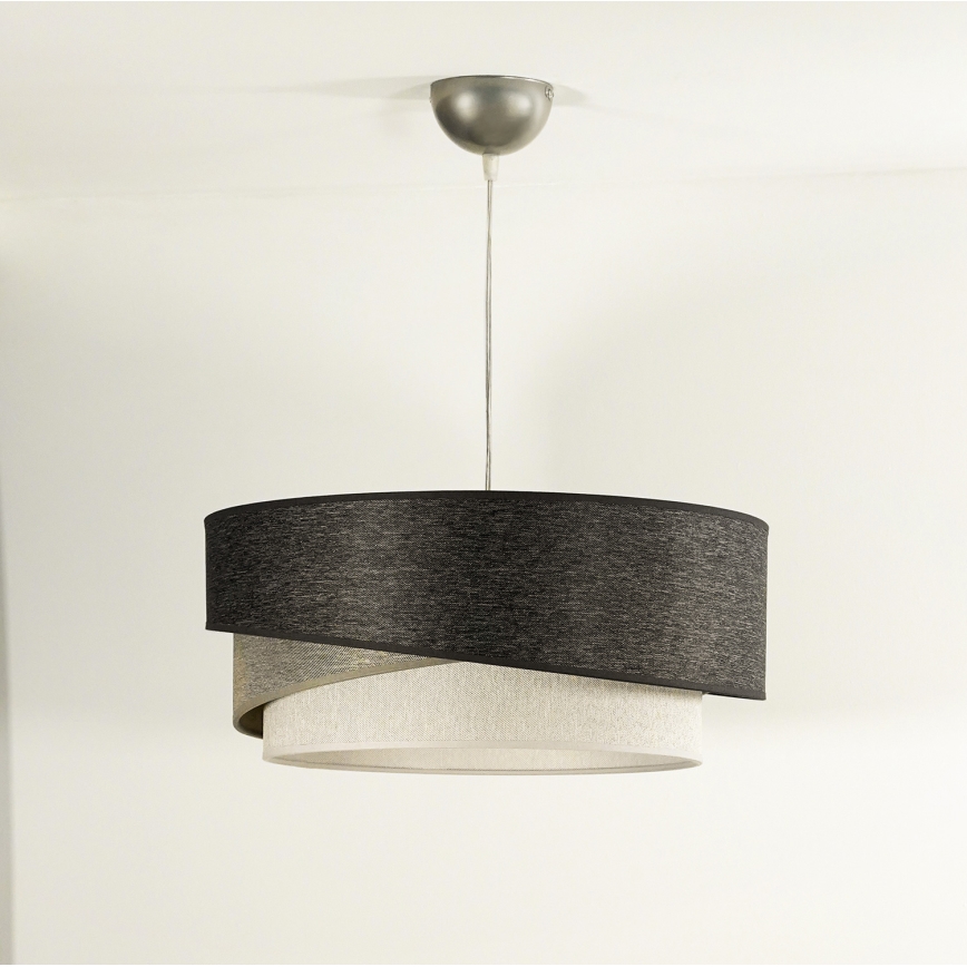 Duolla - Chandelier on a string KOBO 1xE27/15W/230V d. 45 cm anthracite/grey/white