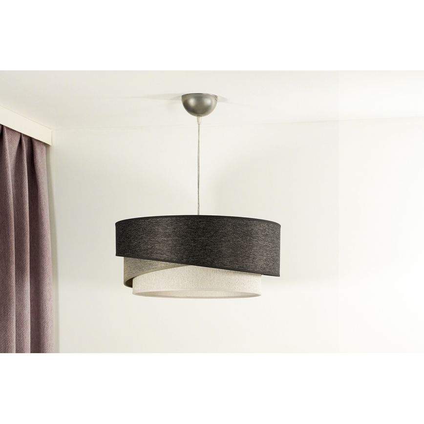 Duolla - Chandelier on a string KOBO 1xE27/15W/230V d. 45 cm anthracite/grey/white