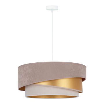 Duolla - Chandelier on a string KOBO 1xE27/15W/230V d. 45 cm beige/gold/creamy