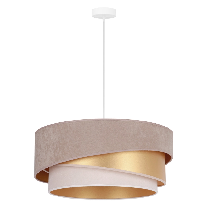 Duolla - Chandelier on a string KOBO 1xE27/15W/230V d. 45 cm beige/gold/creamy