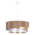 Duolla - Chandelier on a string KOBO 1xE27/15W/230V d. 45 cm beige/gold/white