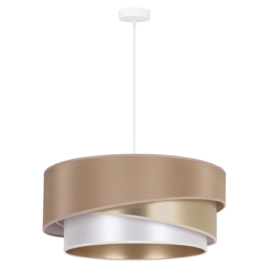 Duolla - Chandelier on a string KOBO 1xE27/15W/230V d. 45 cm beige/gold/white