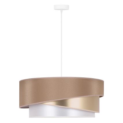 Duolla - Chandelier on a string KOBO 1xE27/15W/230V d. 45 cm beige/gold/white
