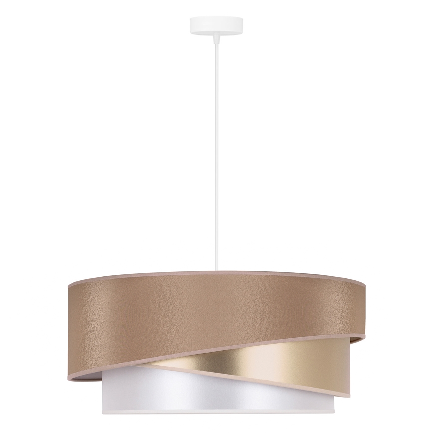 Duolla - Chandelier on a string KOBO 1xE27/15W/230V d. 45 cm beige/gold/white