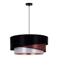 Duolla - Chandelier on a string KOBO 1xE27/15W/230V d. 45 cm black/burgundy/silver