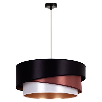 Duolla - Chandelier on a string KOBO 1xE27/15W/230V d. 45 cm black/burgundy/silver