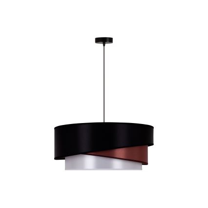 Duolla - Chandelier on a string KOBO 1xE27/15W/230V d. 45 cm black/burgundy/silver