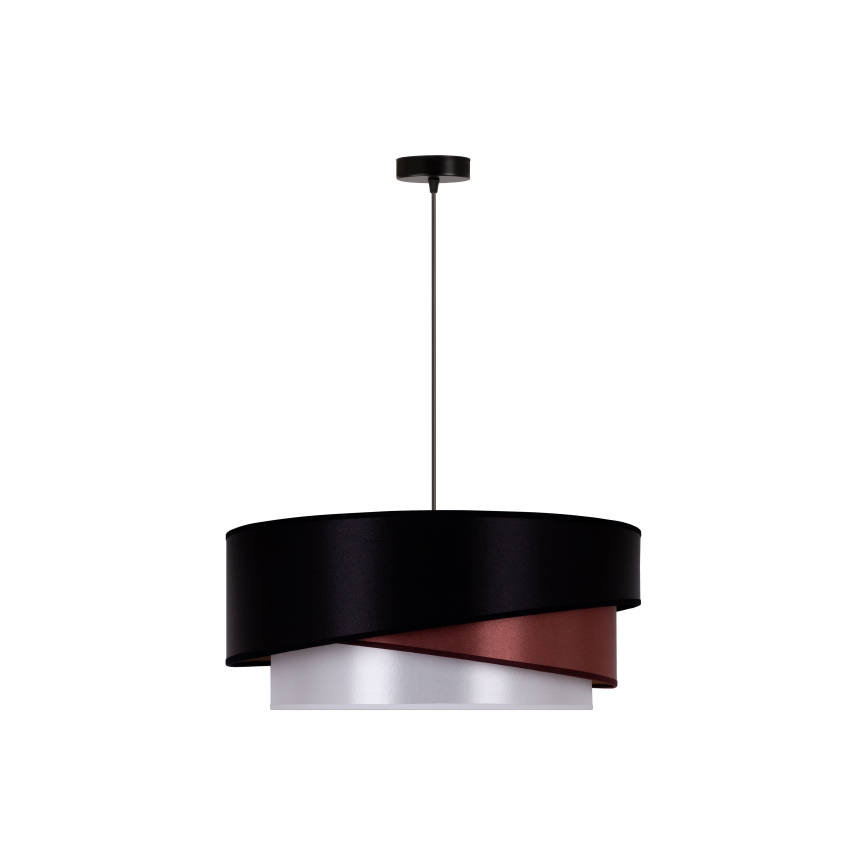 Duolla - Chandelier on a string KOBO 1xE27/15W/230V d. 45 cm black/burgundy/silver