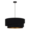 Duolla - Chandelier on a string KOBO 1xE27/15W/230V d. 45 cm black/gold