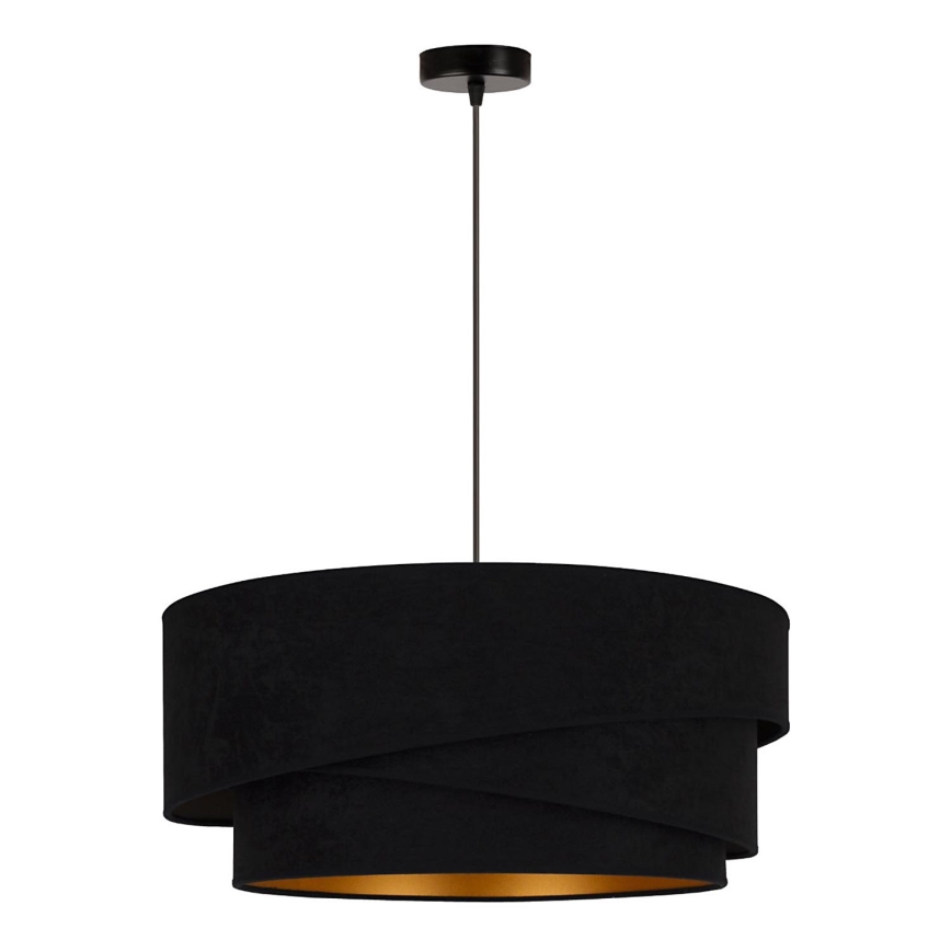 Duolla - Chandelier on a string KOBO 1xE27/15W/230V d. 45 cm black/gold