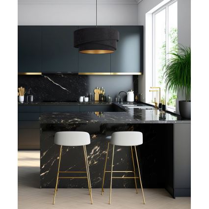 Duolla - Chandelier on a string KOBO 1xE27/15W/230V d. 45 cm black/gold