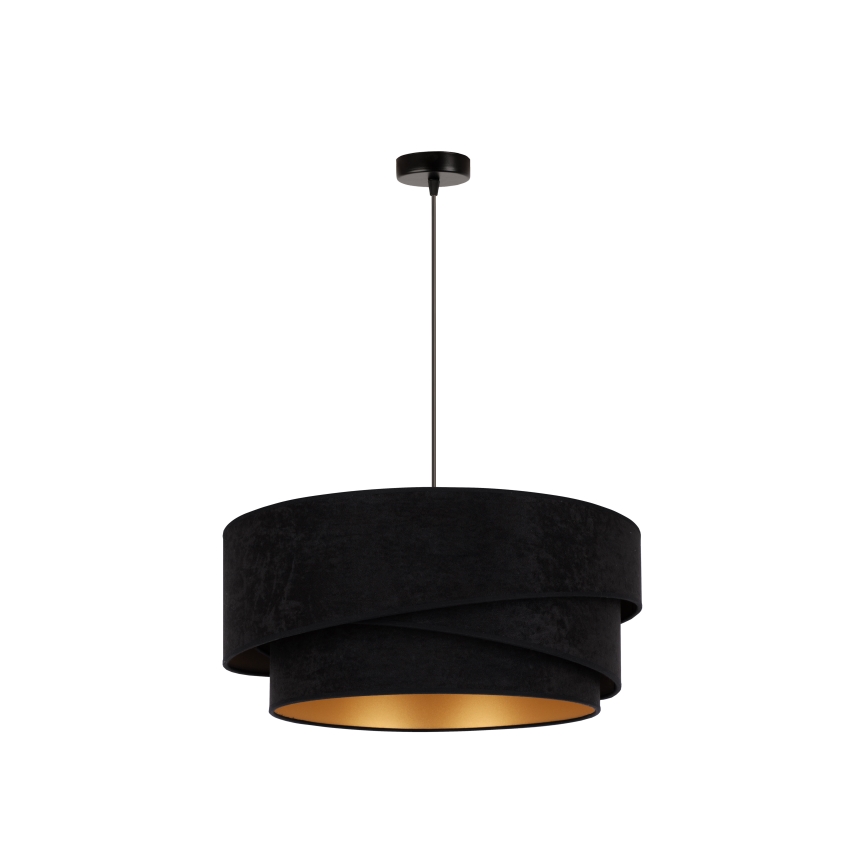 Duolla - Chandelier on a string KOBO 1xE27/15W/230V d. 45 cm black/gold