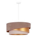 Duolla - Chandelier on a string KOBO 1xE27/15W/230V d. 45 cm brown/gold/creamy