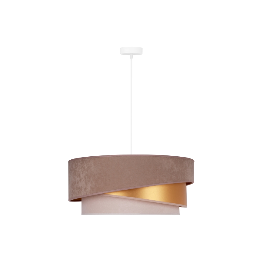 Duolla - Chandelier on a string KOBO 1xE27/15W/230V d. 45 cm brown/gold/creamy