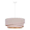 Duolla - Chandelier on a string KOBO 1xE27/15W/230V d. 45 cm creamy/gold