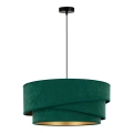 Duolla - Chandelier on a string KOBO 1xE27/15W/230V d. 45 cm green/gold