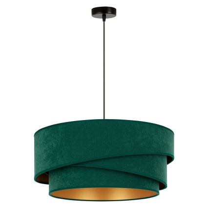 Duolla - Chandelier on a string KOBO 1xE27/15W/230V d. 45 cm green/gold