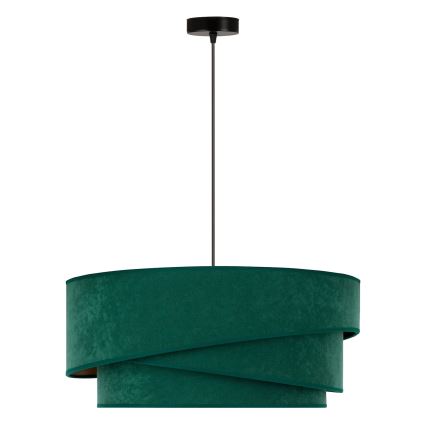 Duolla - Chandelier on a string KOBO 1xE27/15W/230V d. 45 cm green/gold