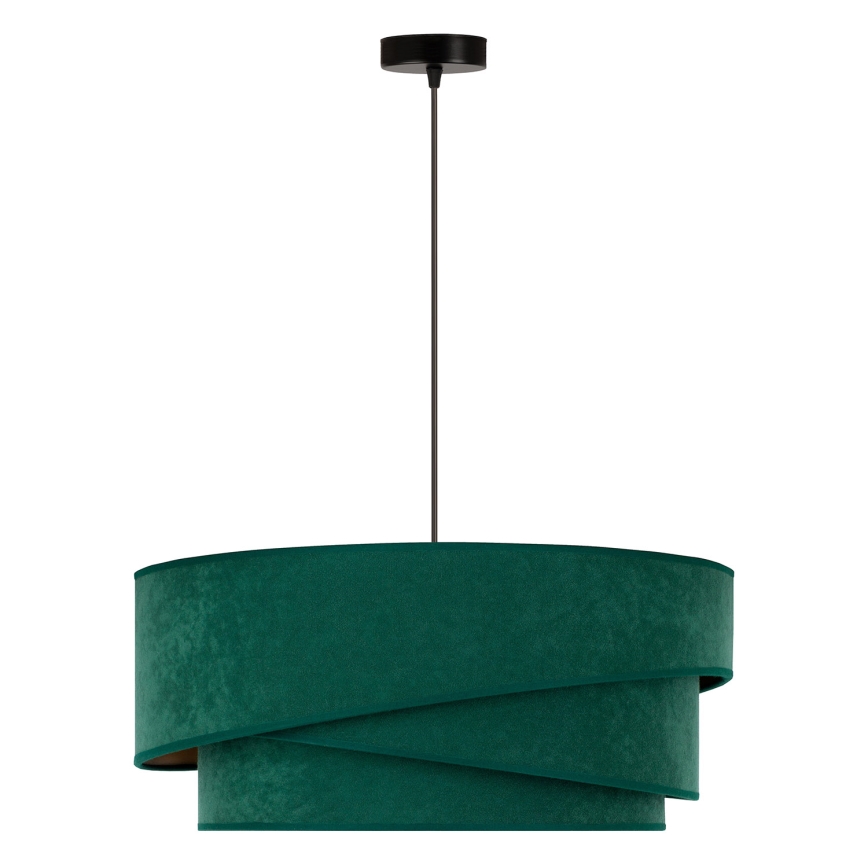 Duolla - Chandelier on a string KOBO 1xE27/15W/230V d. 45 cm green/gold