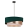 Duolla - Chandelier on a string KOBO 1xE27/15W/230V d. 45 cm green/rosegold/creamy
