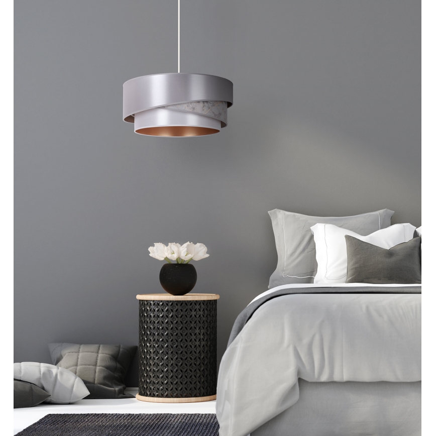 Duolla - Chandelier on a string KOBO 1xE27/15W/230V d. 45 cm silver/gold