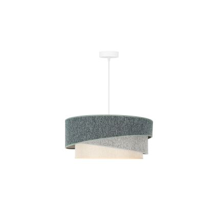 Duolla - Chandelier on a string KOBO ECO RECYCLING 1xE27/15W/230V d. 45 cm green/grey/creamy