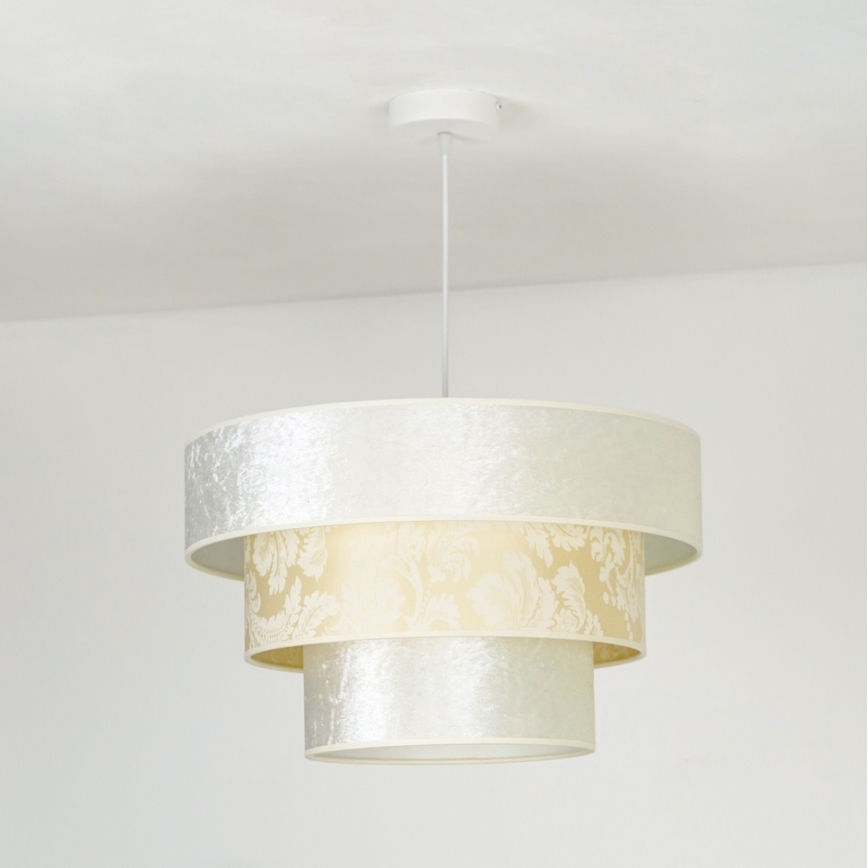 Duolla - Chandelier on a string LUNETA 1xE27/40W/230V d. 45 cm creamy