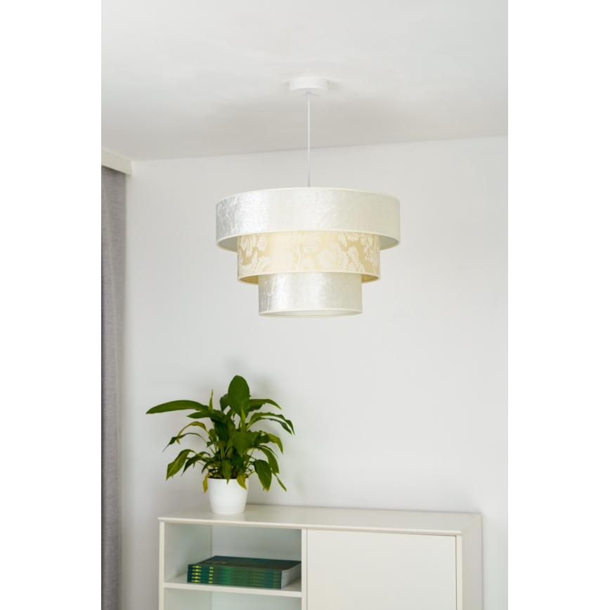 Duolla - Chandelier on a string LUNETA 1xE27/40W/230V d. 45 cm creamy