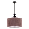 Duolla - Chandelier on a string LYON 1xE27/15W/230V d. 40 cm brown