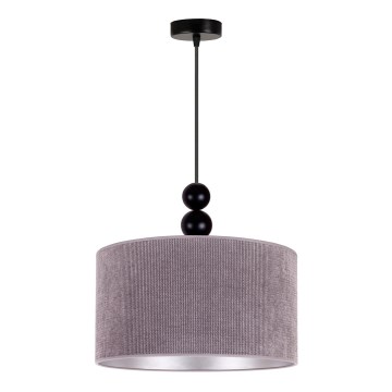 Duolla - Chandelier on a string LYON 1xE27/15W/230V d. 40 cm grey